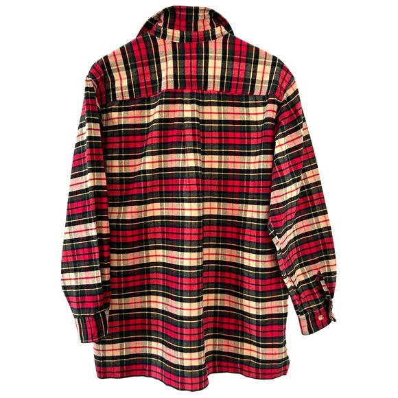 Vintage Eddie Bauer Women's Plaid Tunic 100% Cotton Pullover Sz. Medium Relaxed - Picture 3 of 10